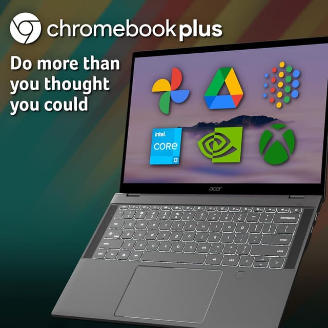 Detalle 2 de Acer Chromebook Plus 514 CB514-5H (Intel Core i3, 8GB RAM, 256GB SSD) laptop with Chrome OS