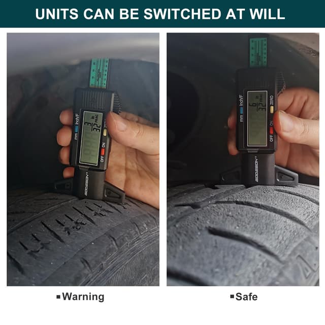 Thumbnail 6 de GODESON Digital Tire Tread Depth Gauge with 3 Modes (inches, mm) for Cars, SUVs, Trucks & Motorcycles