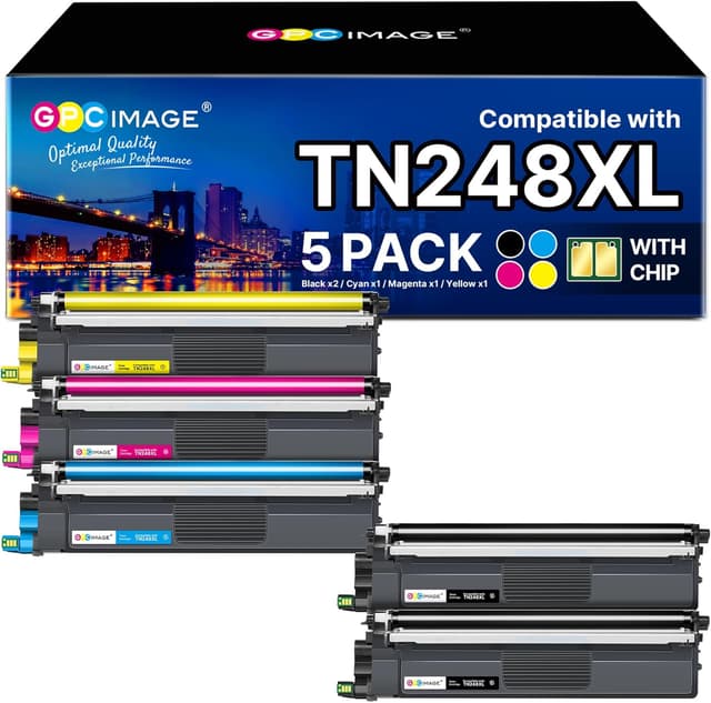 Detalle de GPC Image TN248XL toner 5 pack