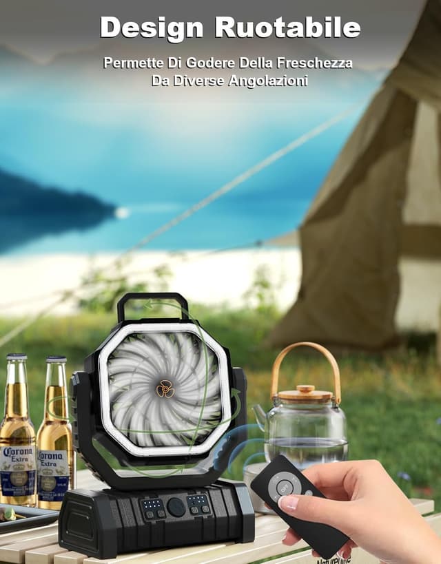 Thumbnail 5 de Richday 20000mAh Ventilatore da campeggio 270° 📢