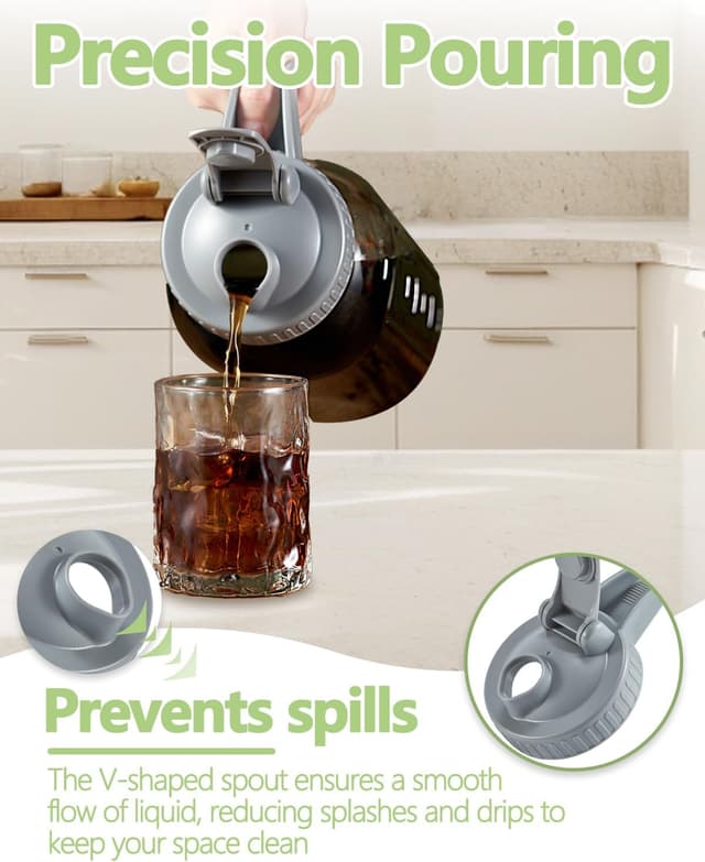 Detalle de 32oz Glass Pitcher 1 Quart Breastmilk Storage Container 🥛