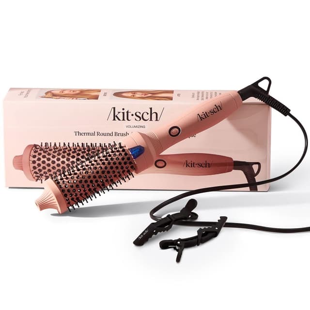 Detalle de Kitsch Thermal Round Brush (Heated Round Brush) with 1.5 in Ceramic Barrel for Blowout Volume & Shine
