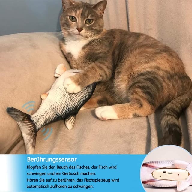 Thumbnail 2 de Katzenspielzeug Fisch Aufladbar 70 min