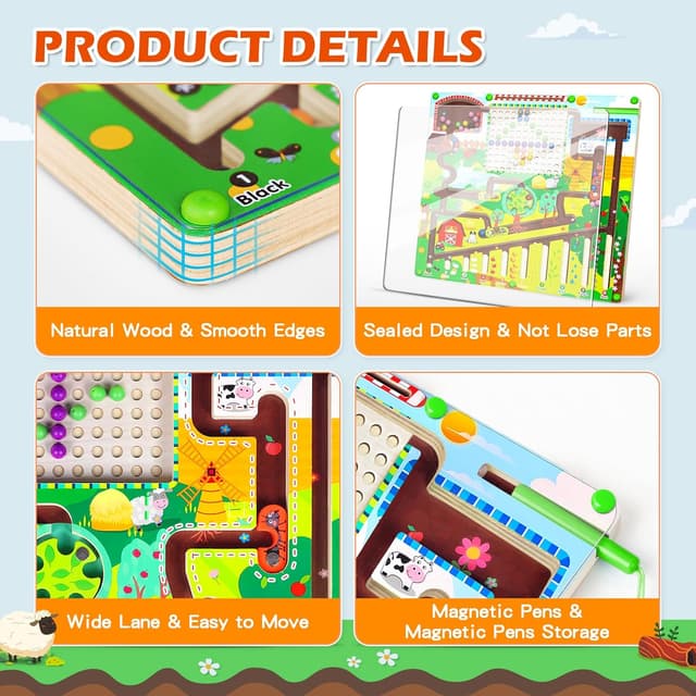 Detalle de Montessori Magnet-Labyrinth ab 3 Jahren