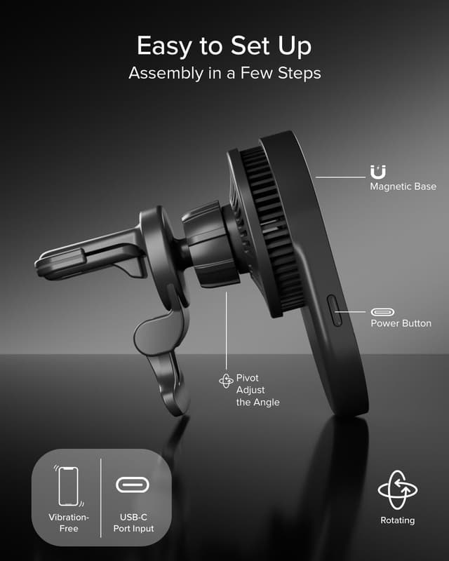 Thumbnail 4 de SBS Qi2 Cargador MagSafe para coche 25 W