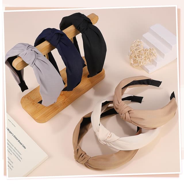 Thumbnail 4 de 6 Stück verknotete Haarreifen 16 cm