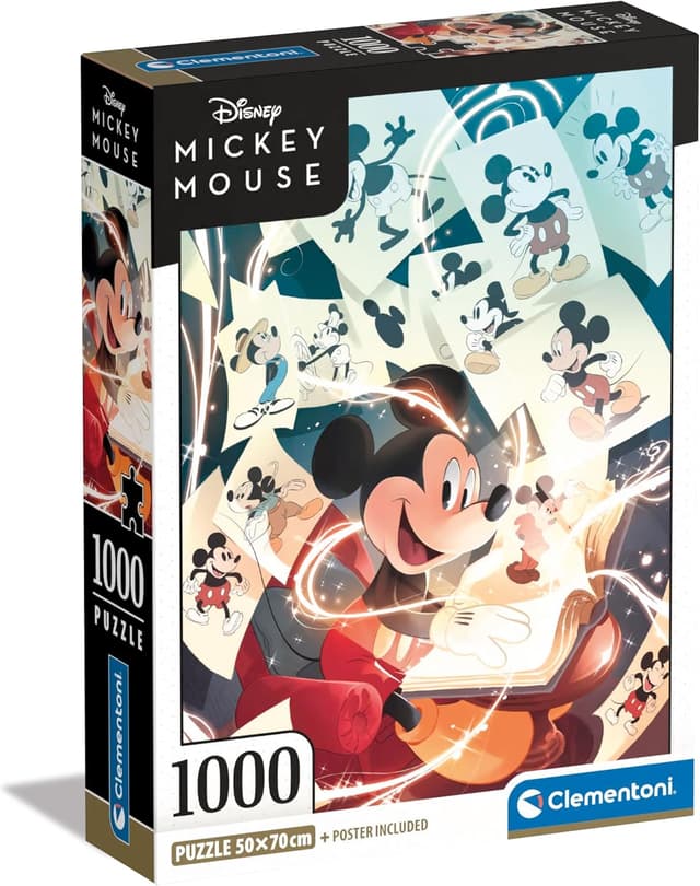 Detalle de Clementoni 1000 EL. Compact Mickey Mouse Puzzle (1000 Teile) – 70 x 50 cm