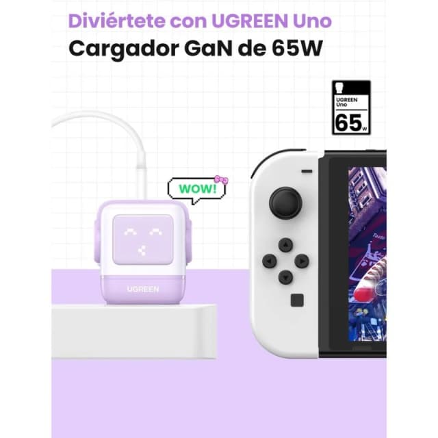 Thumbnail 2 de Ugreen Uno Cargador rápido 65W GaN 2 USB-C + USB-A