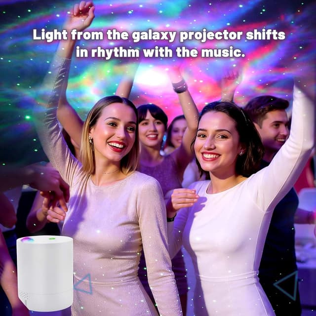 Thumbnail 6 de CAIYUE Star Projector Galaxy Projector with Remote Control, Ocean Wave Night Light
