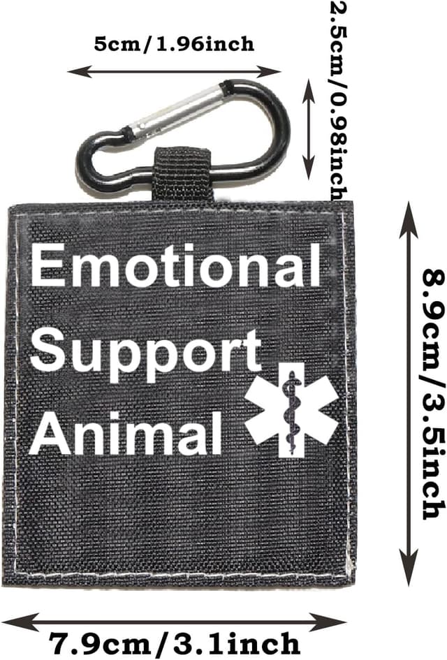 Detalle 2 de Therapy Service Dog Hanging ID Patch 7.8cm