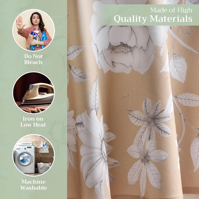 Detalle de Maison d’ Hermine 100% Cotton Round Table Cloth (69-inch) for Fall, Thanksgiving, and Christmas Decor