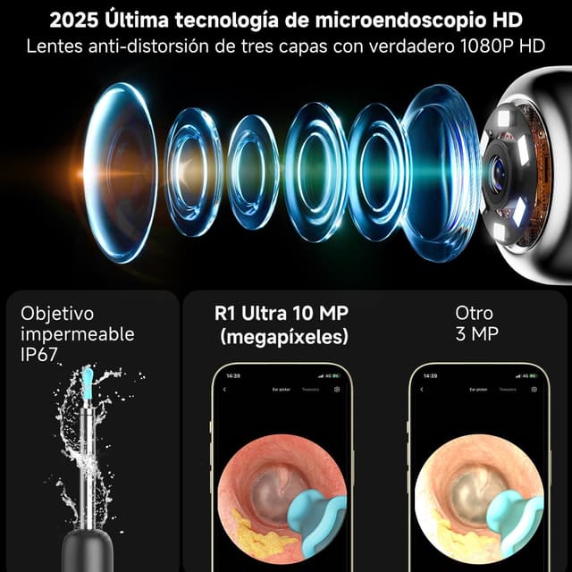 Thumbnail 2 de Bebird R1 Ultra limpiador de oídos con cámara