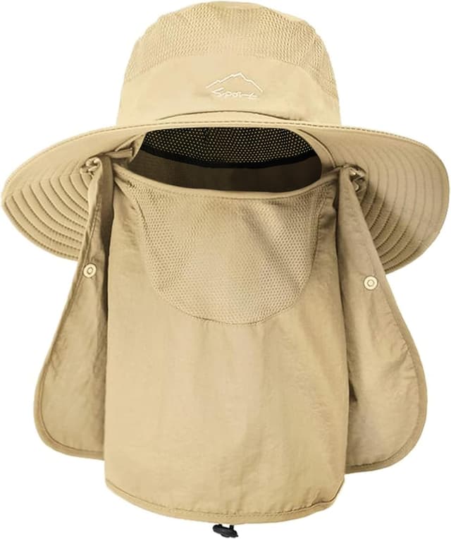 Detalle de ehsbuy Fischerhut Herren Mesh 3,7 Zoll