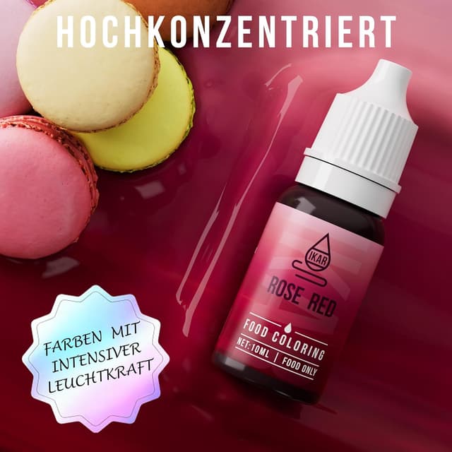 Detalle 2 de IKAR Lebensmittelfarbe Set 12Ă10 ml đ§