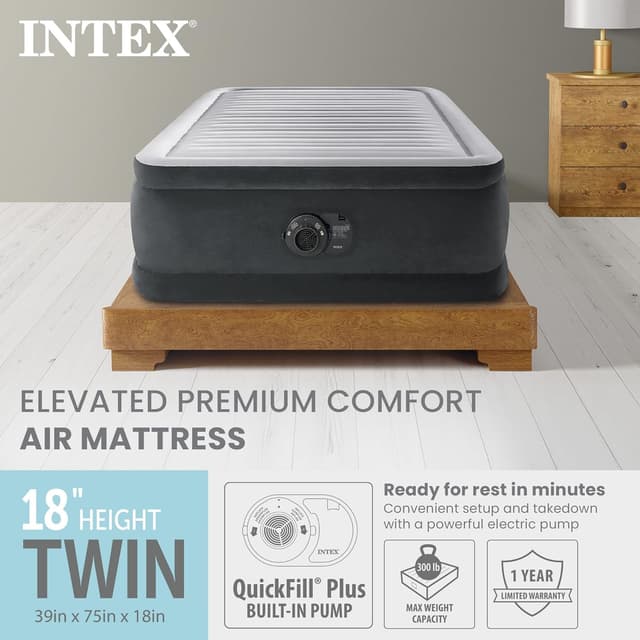 Detalle de Intex Twin Air Mattress, 18in height