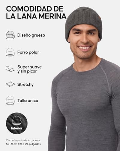 Detalle 2 de DANISH ENDURANCE Gorro Lana Merino 55‑61 cm