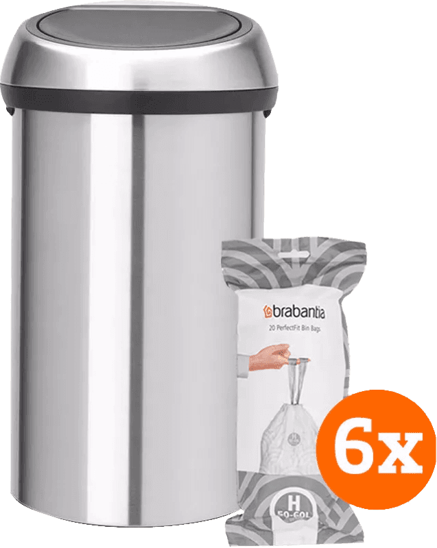 Detalle de Brabantia Touch Bin 60 Liter Edelstahl