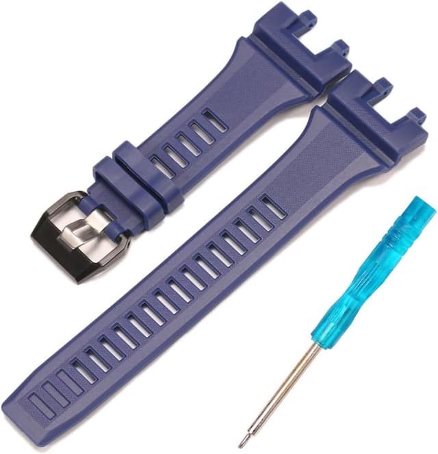 Detalle de Harz-Armband für Casio GBA900 (GBA-900) – wasserdichter Gummi-Ersatzriemen