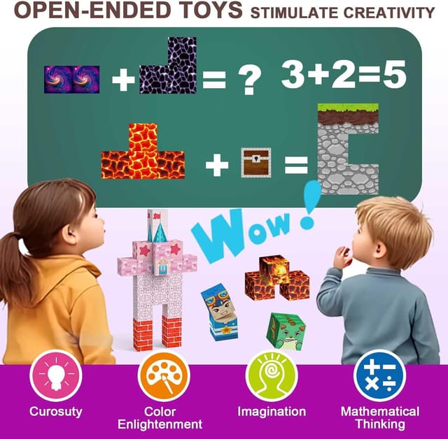 Detalle 1 de Crifeton Bloques Magnéticos de Construcción para Niños 🧱