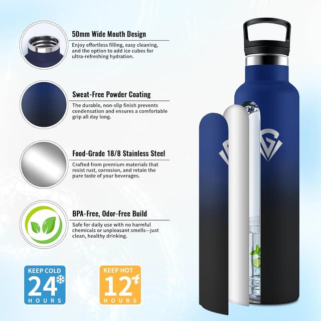 Detalle 2 de JAPORIA Borraccia termica 1L acciaio