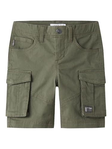 Detalle de NAME IT Nkmryan Shorts cargo 98, niño Deep Lichen Green