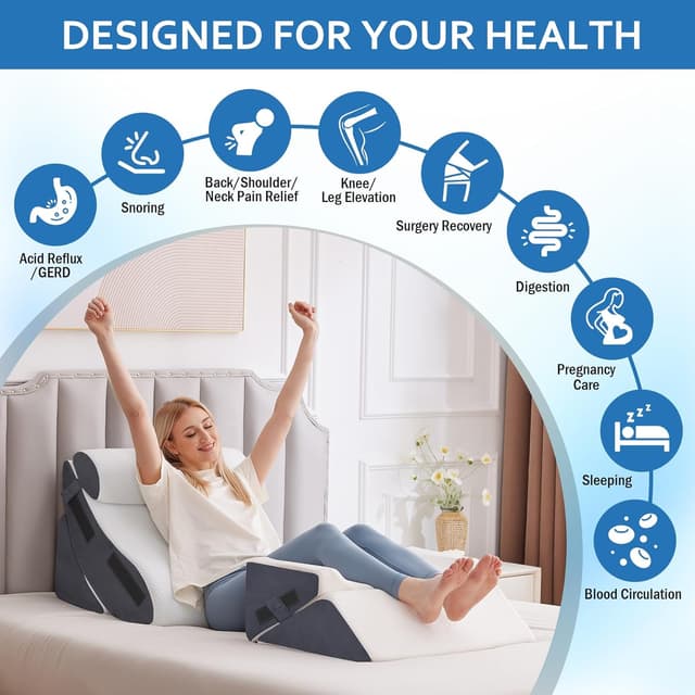 Thumbnail 1 de Ahpmeoa 5Pcs Orthopedic Wedge Pillow Set 5-pack