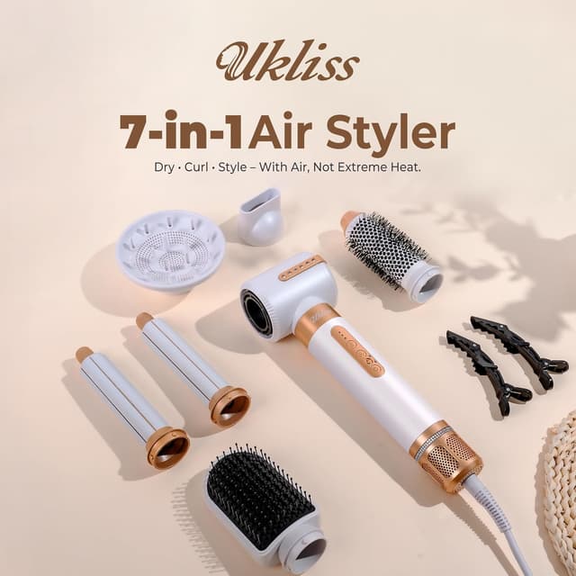 Detalle 2 de UKLISS Airstyler 7 en 1 secador profesional