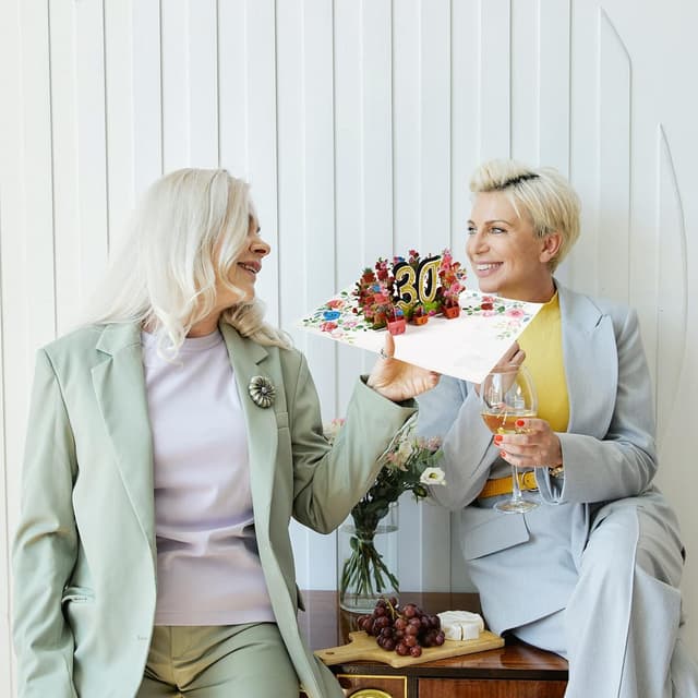 Detalle 1 de 3D Pop-Up Karte 30 Jubiläum Rosenkranz