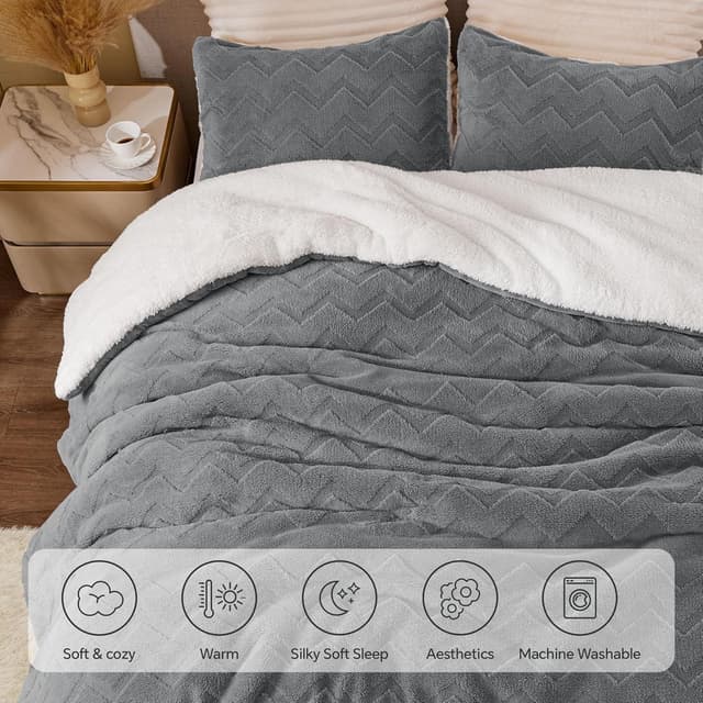 Thumbnail 5 de BEDELITE Fluffy Queen Comforter 88×88 in