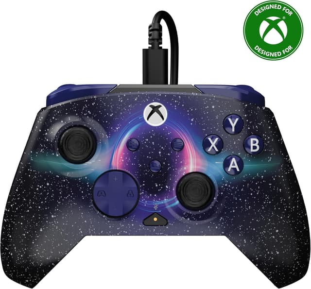 Detalle de Turtle Beach Rematch Advanced Wired Gaming Controller (Dark Cosmos) for Xbox & PC