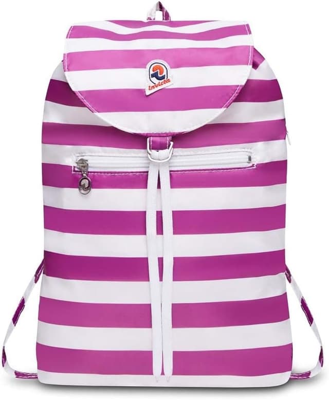 Detalle de INVICTA Zaino MINISAC NEXT richiudibile e tascabile a righe – 8 L, per viaggio e tempo libero