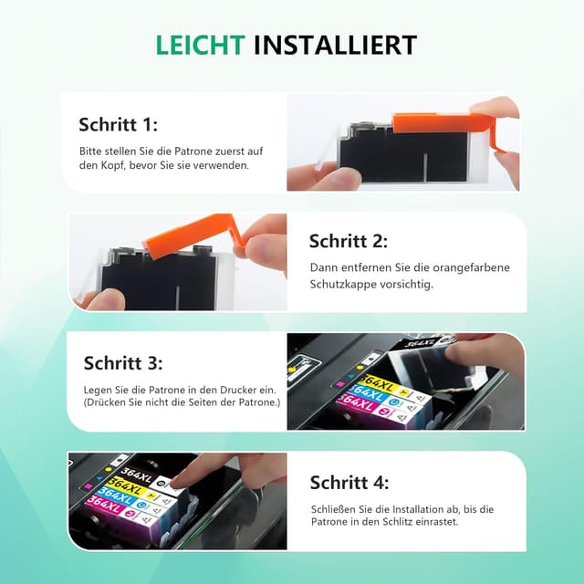 Thumbnail 6 de NewLift 364XL Multipack (4er-Pack) kompatible Druckerpatronen für HP 364 XL – schwarz, cyan, magenta, gelb