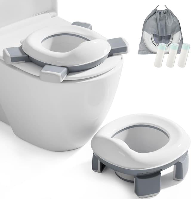 Detalle de DEANIC 2-in-1 Travel Potty for Toddlers, 60 liners ๐ฝ