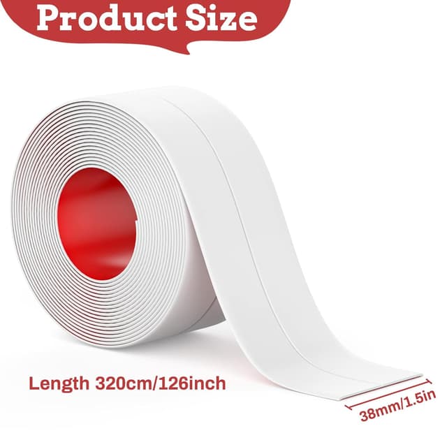 Detalle 2 de Fixmend Bath Sealant Strip 3-rolls for Bathroom ๐
