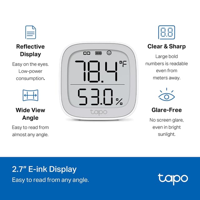 Thumbnail 2 de TP-Link Tapo T315 Temperature and Humidity Monitor 2.7"