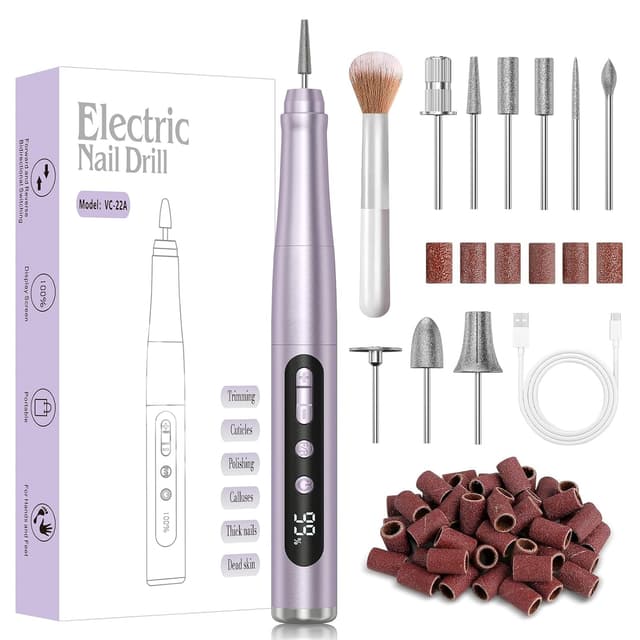 Detalle de AOMEES Nagelfräser kabellos 35.000 U/min