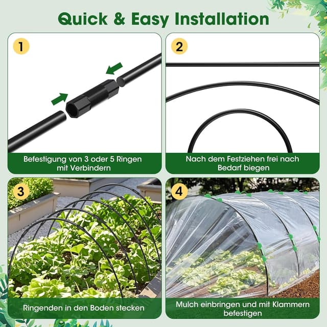 Thumbnail 6 de MQHUAYU Greenhouse Hoops for Raised Beds
