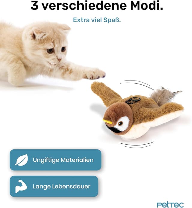 Detalle 2 de PetTec Interaktives Katzenspielzeug 150 Zyklen 🐾