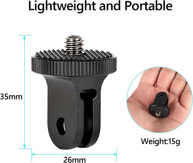 Detalle 2 de HSU aluminium camera adapter 1/4-20 tripod