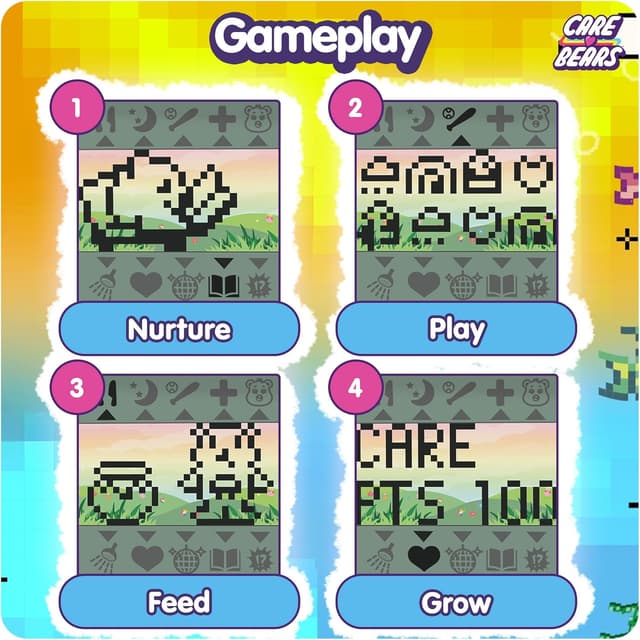 Detalle de Care Bears Digital Pet – Good Luck Bear Cyber Pet (handheld interactive virtual pet)