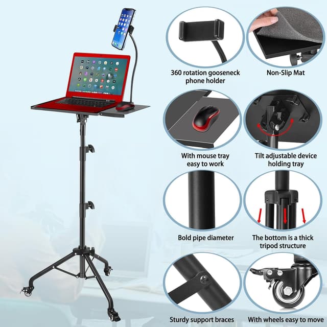 Thumbnail 2 de GlobalCrown Beamer Ständer Höhenverstellbar