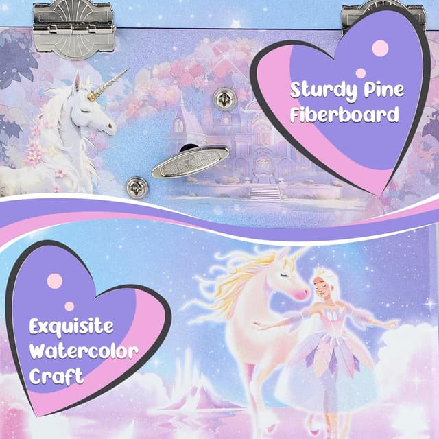 Thumbnail 2 de Musik Schmuckschatulle Einhorn 14,9 cm