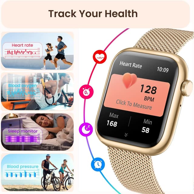 Thumbnail 4 de Women Smartwatch Fitness Tracker for Lady