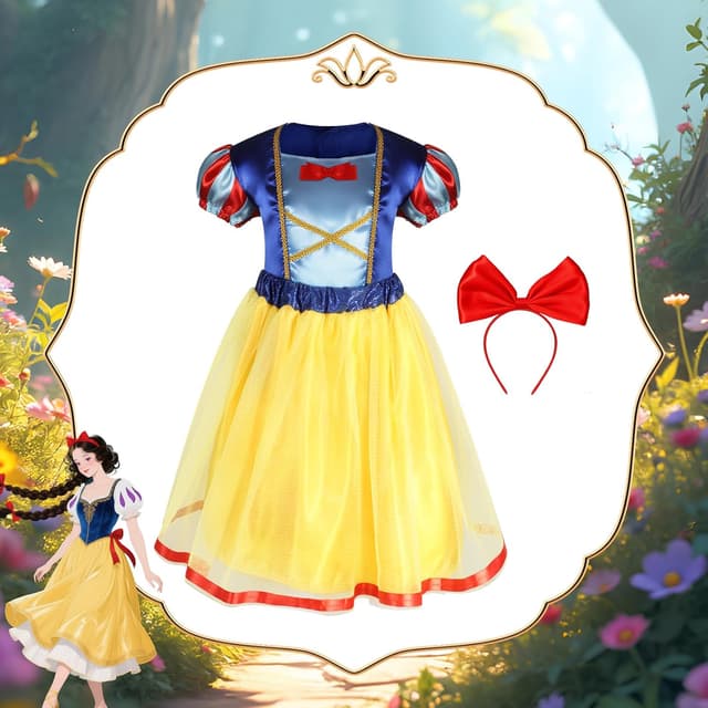 Thumbnail 5 de HAMSILY Princess Dress Up Costume for Girls 3-6