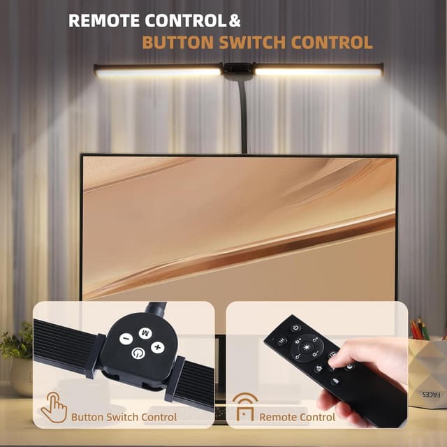 Thumbnail 3 de Desk Lamp with Clamp Double Head 25 Modes