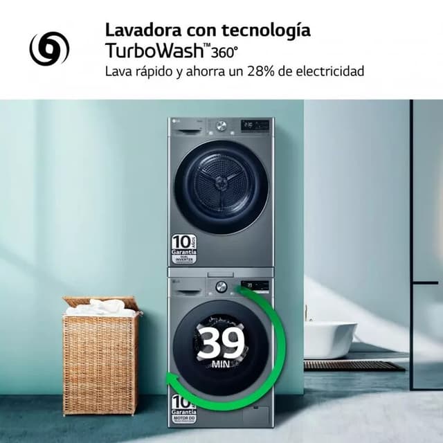 Thumbnail 5 de TORREINOX99.SET Lavadora y secadora 9 kg, 1.400 rpm