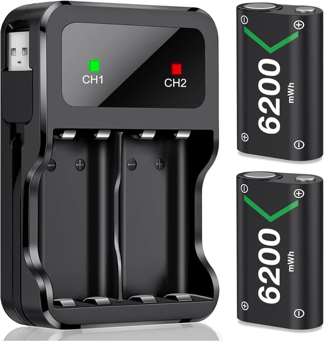 Detalle de HEYLICOOL Q08 6200mWh rechargeable battery pack for Xbox controllers