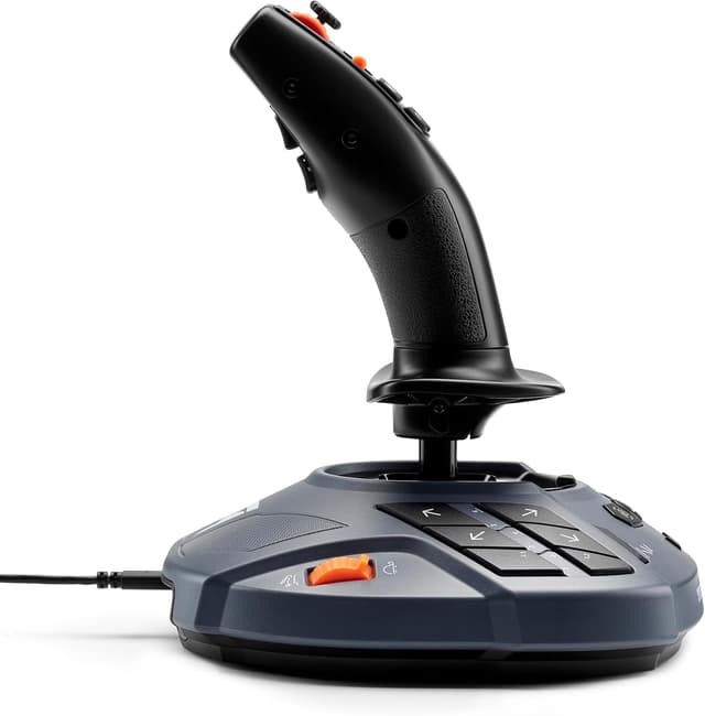 Detalle de Thrustmaster SimTask FarmStick : joystick agricole pour PS5 & PC, capteurs magnétiques H.E.A.R.T, 33 boutons d’action