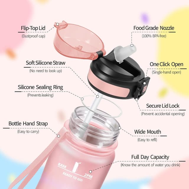 Thumbnail 1 de HoneyHolly Botella Agua 500 ml para niños 📣