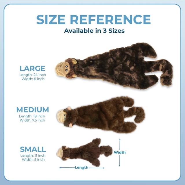 Detalle 2 de Best Pet Supplies 2-in-1 Quietschendes Hundespielzeug (ohne Füllung) mit weichem Stoff – Kuh/Affe, Größe M